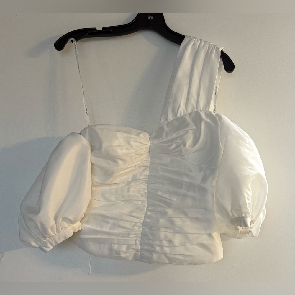 Self-Portrait Ivory Taffeta Top, size US 4 , UK 8, brand new with tag - Picture 4 of 9